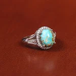 انگشتر فیروزه شجری زنانه کد 20882