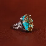 انگشتر فیروزه شجری زنانه کد 20893