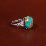 انگشتر فیروزه شجری زنانه کد 20900