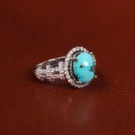 انگشتر فیروزه شجری زنانه کد 20905