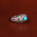 انگشتر فیروزه شجری زنانه کد 20907