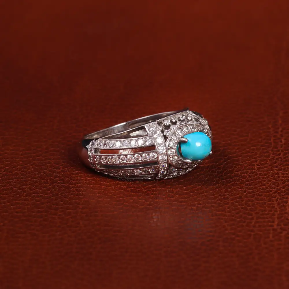 انگشتر فیروزه شجری زنانه کد 20907