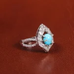 انگشتر فیروزه شجری زنانه کد 20916