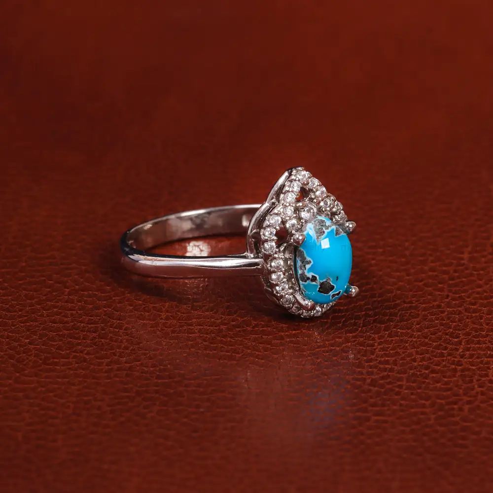 انگشتر فیروزه شجری زنانه کد 20920