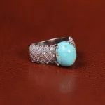 انگشتر فیروزه شجری زنانه کد 20930