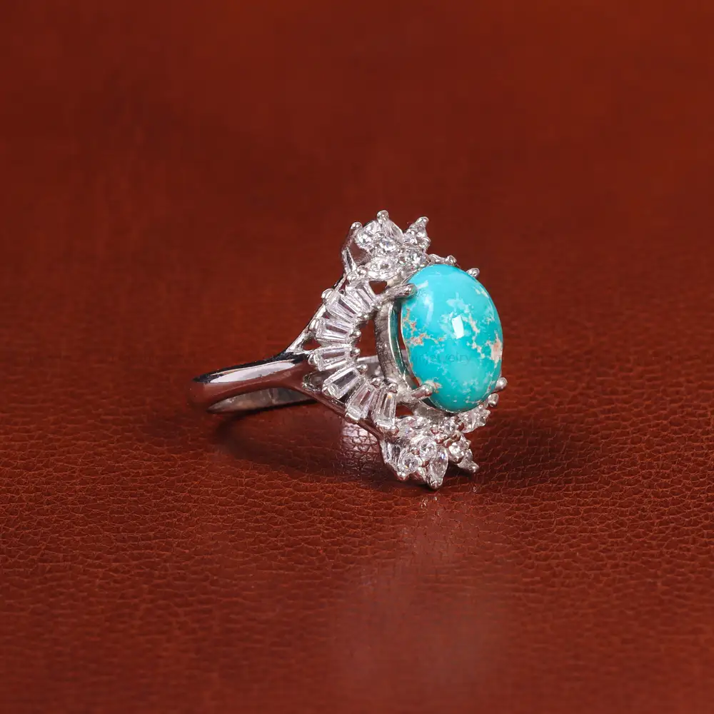 انگشتر فیروزه شجری زنانه کد 20960