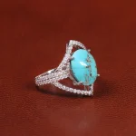 انگشتر فیروزه شجری زنانه کد 20963