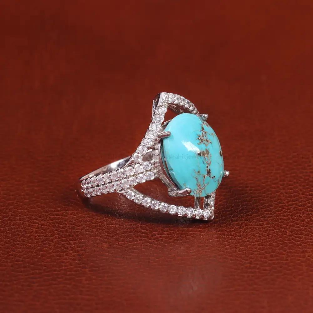 انگشتر فیروزه شجری زنانه کد 20963