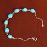 دستبند فیروزه زنانه کد 21015