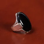 انگشتر عقیق یمن مردانه کد 21036