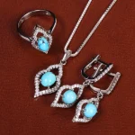 نیم ست فیروزه زنانه کد 21058