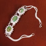 دستبند فیروزه زنانه کد 21084