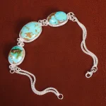 دستبند فیروزه زنانه کد 21085