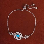 دستبند فیروزه زنانه کد 21091