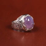 انگشتر عقیق سوسنی مردانه کد 21119