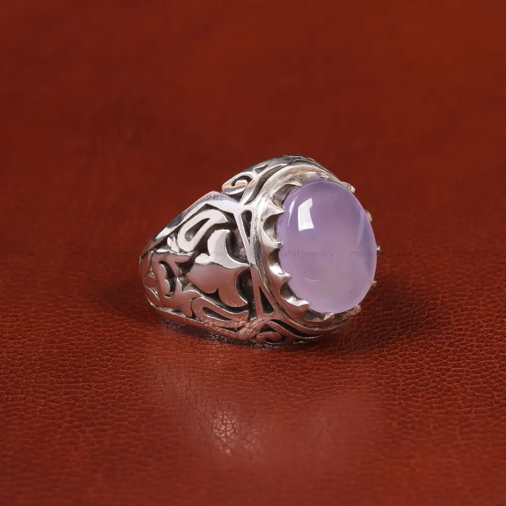 انگشتر عقیق سوسنی مردانه کد 21121