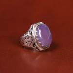 انگشتر عقیق سوسنی مردانه کد 21122