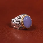 انگشتر عقیق سوسنی مردانه کد 21123