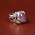 انگشتر عقیق سوسنی مردانه کد 21128