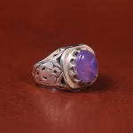 انگشتر عقیق سوسنی مردانه کد 21130