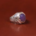 انگشتر عقیق سوسنی مردانه کد 21131