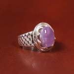 انگشتر عقیق سوسنی مردانه کد 21132