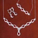 سرویس طرح یاقوت سرخ زنانه کد 21136