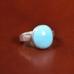 انگشتر فیروزه عجمی مردانه کد 21151