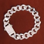 دستبند نقره مردانه کد 21205