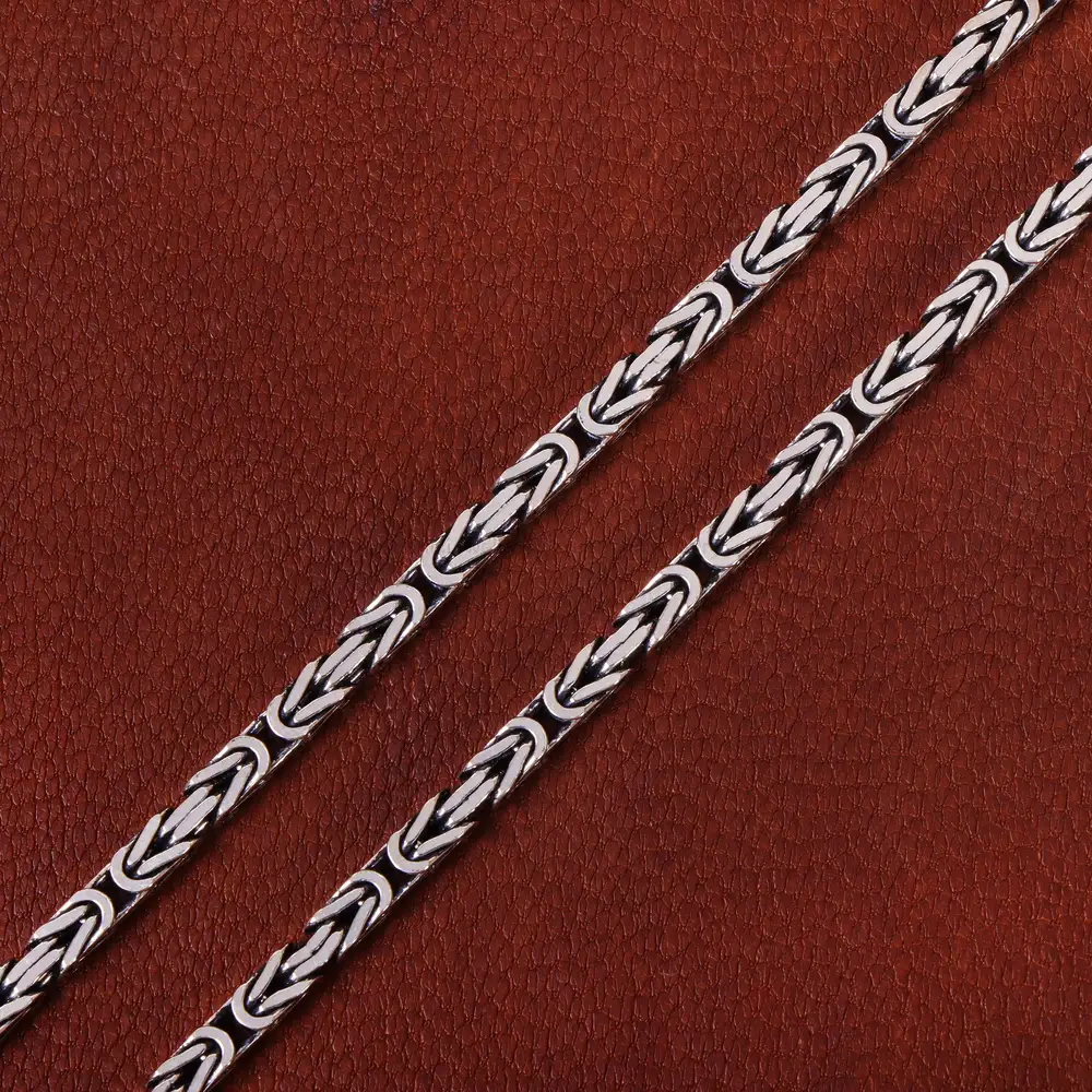 زنجیر نقره کد 21214