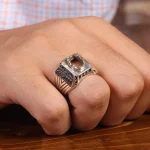 رکاب نقره انگشتر مردانه