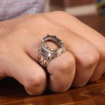 رکاب نقره انگشتر مردانه