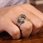 رکاب نقره انگشتر مردانه