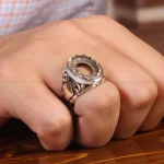 رکاب نقره انگشتر مردانه