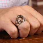 رکاب نقره انگشتر مردانه