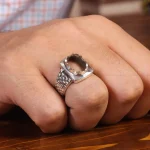 رکاب نقره انگشتر مردانه