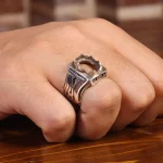 رکاب نقره انگشتر مردانه
