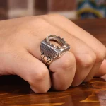 رکاب نقره انگشتر مردانه