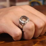 رکاب نقره انگشتر مردانه