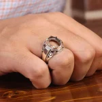 رکاب نقره انگشتر مردانه
