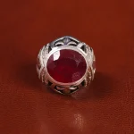 انگشتر یاقوت سرخ مردانه کد 20698
