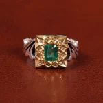 انگشتر زمرد مردانه کد 20718