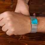 دستبند فیروزه مردانه کد 20730