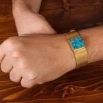 دستبند فیروزه مردانه کد 20734