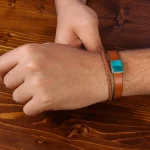 دستبند چرم فیروزه کد 20804