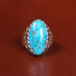 انگشتر فیروزه شجری مردانه کد 20810