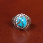 انگشتر فیروزه شجری مردانه کد 20839