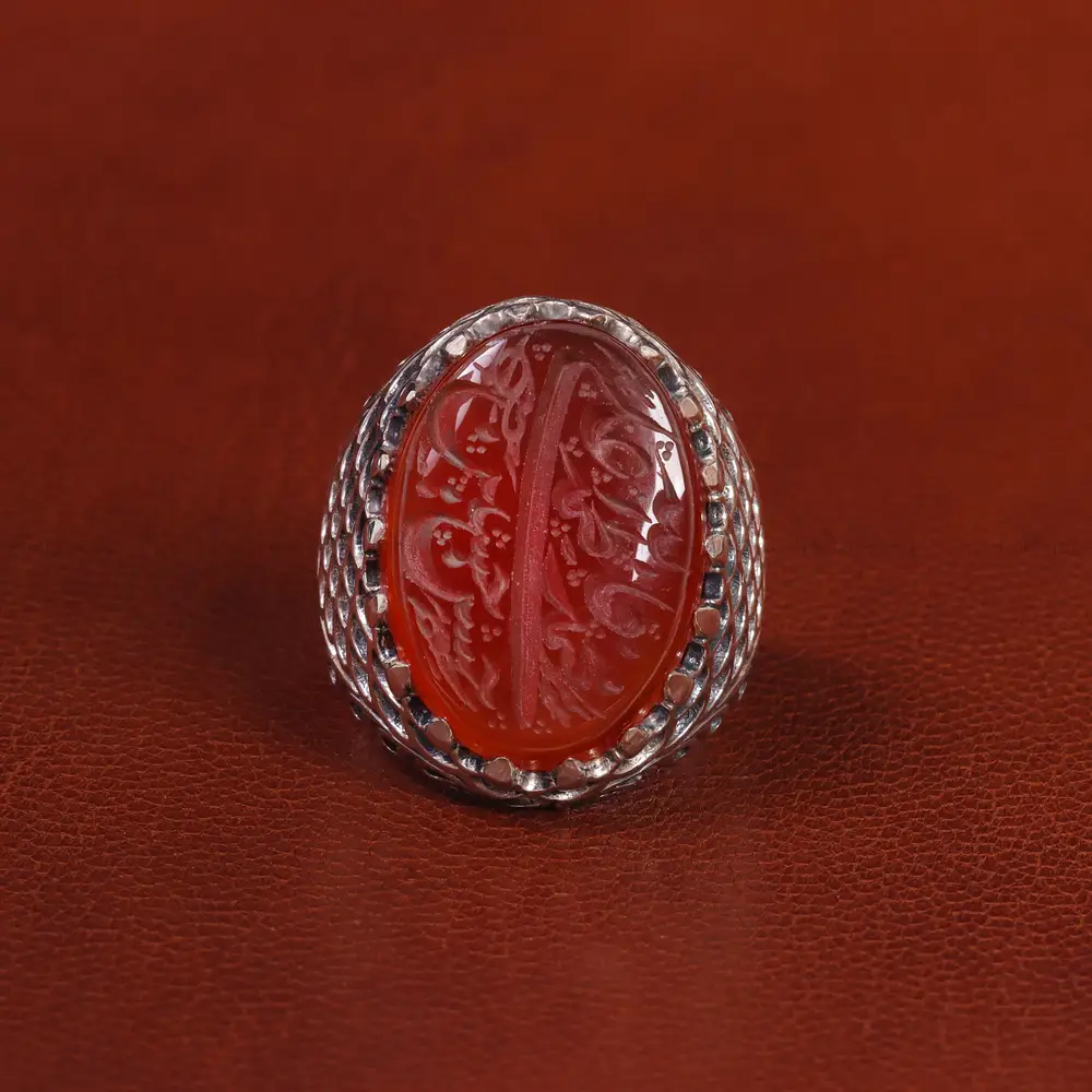 انگشتر عقیق یمن مردانه کد 20852