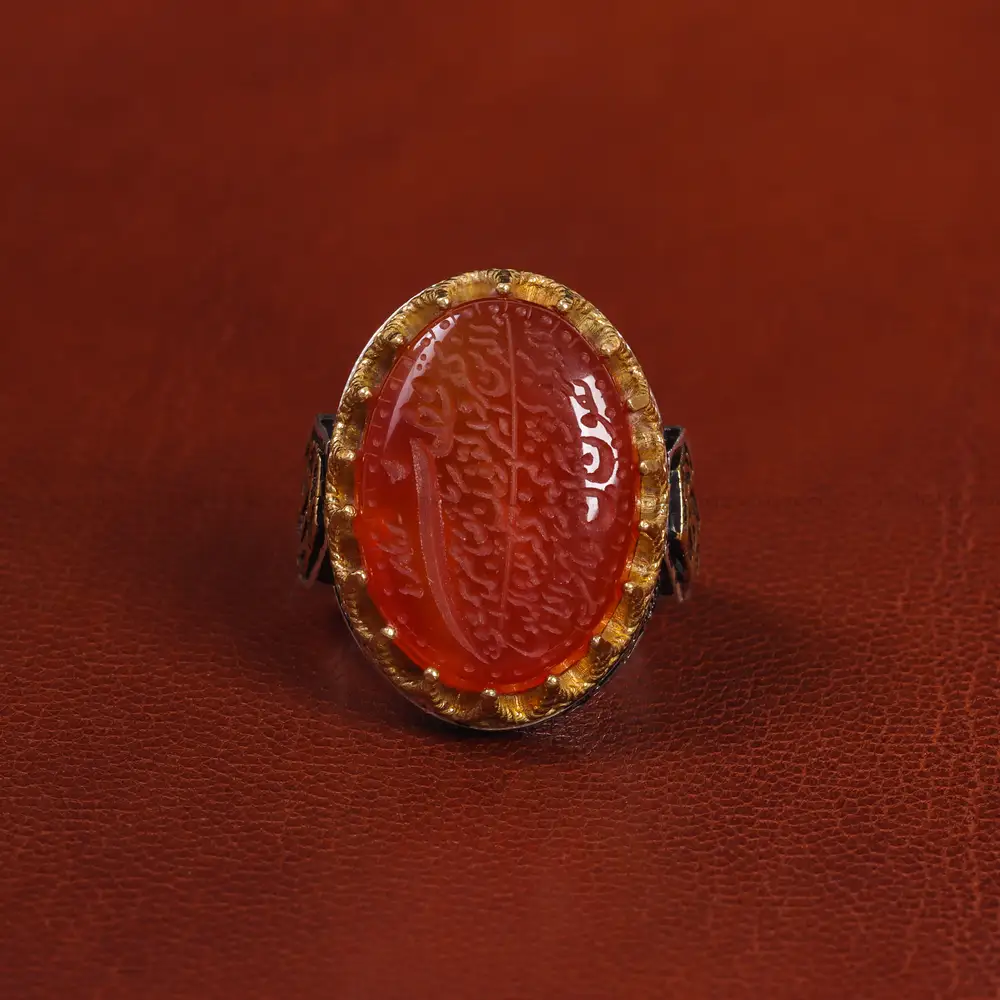 انگشتر عقیق یمن مردانه کد 20853