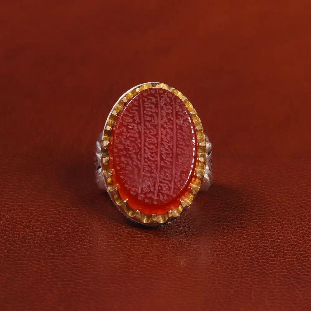 انگشتر عقیق یمن مردانه کد 20857